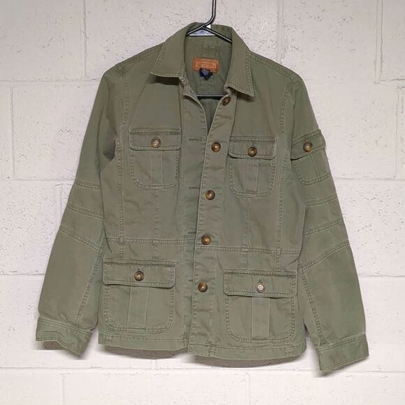 Jones New York Jackets & Blazers - Jones New York Women's Green Uitlity Jacket Military Inspired Utilitarian Size M